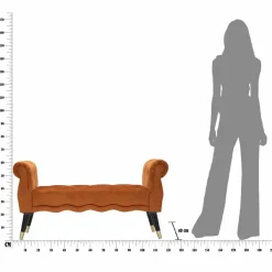 Viadurini Living Moderne Wohnzimmerbank-Rechteckige Bank aus Capitonnè-Stoff und Holz im modernen Design - Theodore