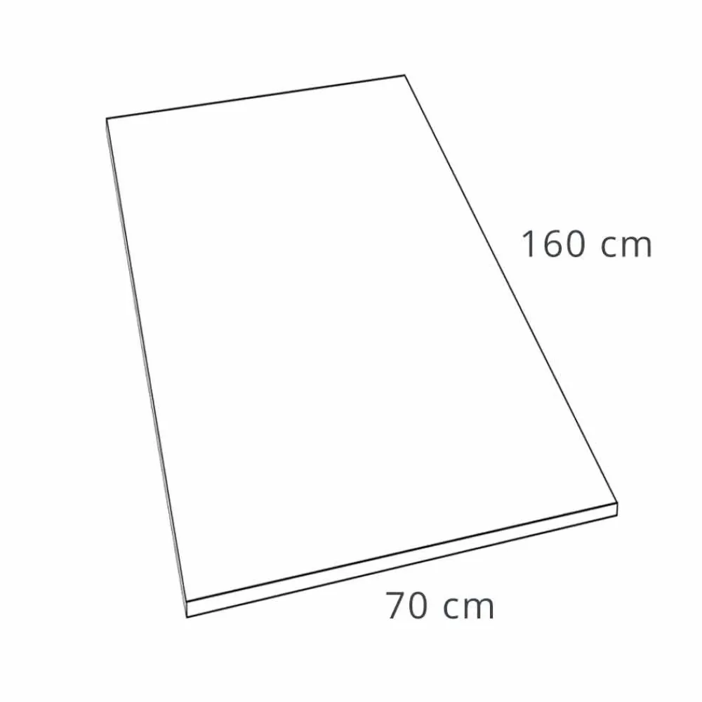 Viadurini Bathroom Rechteckige Duschwannen-Rechteckige Duschwanne 160x70 cm in weißem Harz Modernes Design - Estimo
