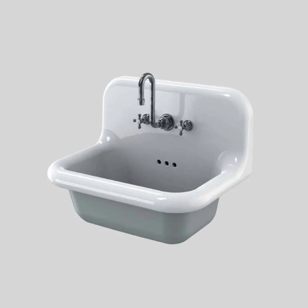 Viadurini Bathroom Vintage Waschbecken|Farbige Waschbecken-Rechteckige Keramikspüle mit farbigem Boden, Jordanien