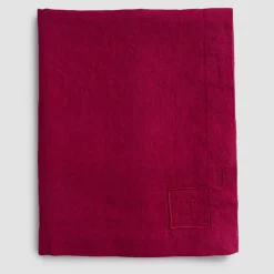 Viadurini Textile Tischdecken-Rechteckige Leinentischdecke mit Knopflöchern und 12 Luxusknöpfen - Mediterranea