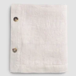 Viadurini Textile Tischdecken-Rechteckige Leinentischdecke mit Knopflöchern und 12 Luxusknöpfen - Mediterranea