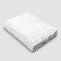 Viadurini Textile Tischdecken-Rechteckige Leinentischdecke mit Kante oder weißer Spitze, Luxusdesign - Davinci