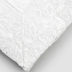 Viadurini Textile Tischdecken-Rechteckige Leinentischdecke mit Kante oder weißer Spitze, Luxusdesign - Davinci