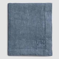 Viadurini Textile Tischdecken-Rechteckige Leinentischdecke mit Knopflöchern und 10 Knöpfen, Luxus - Mittelmeer