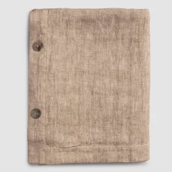 Viadurini Textile Tischdecken-Rechteckige Leinentischdecke mit Knopflöchern und 10 Knöpfen, Luxus - Mittelmeer