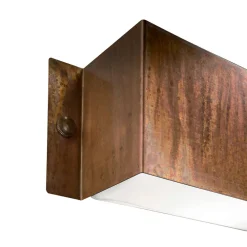 Viadurini Lighting Vintage Wandleuchten-Rechteckige Wandleuchte aus Kupfer und LED, hergestellt in Italien – Beispiel