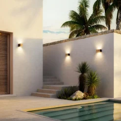 Viadurini Lighting Vintage Wandleuchten-Rechteckige Wandleuchte aus Kupfer und LED, hergestellt in Italien – Beispiel