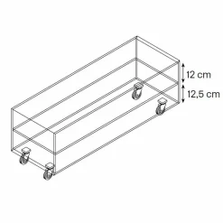 Viadurini Living Moderne Couchtische-Rechteckiger Couchtisch aus extraklarem Glas mit Schubladen Made in Italy - Ganzo