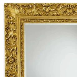 Viadurini Classic Wandspiegel-Rechteckiger Deko Wandspiegel in Rosen Design Agasse