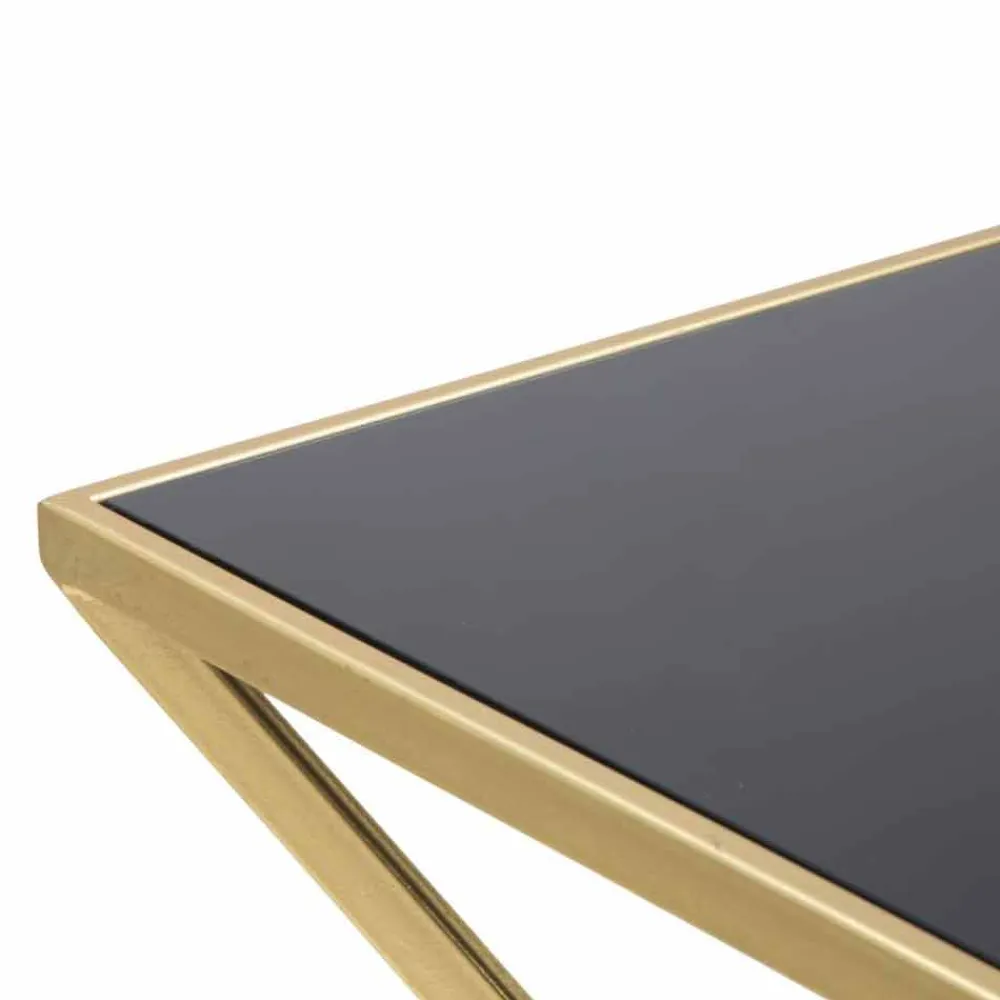 Viadurini Living Moderne Couchtische-Rechteckiger Design-Couchtisch aus Eisen und Glas - Rosie