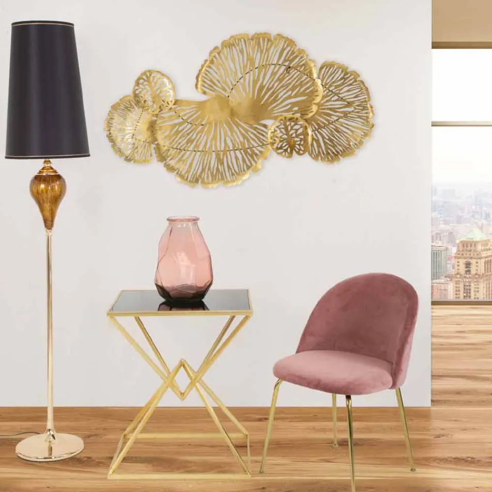 Viadurini Living Moderne Couchtische-Rechteckiger Design-Couchtisch aus Eisen und Glas - Rosie