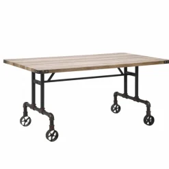 Viadurini Living Esstische-Rechteckiger Design-Esstisch, MDF-Platte und Metallgestell - Fabrice