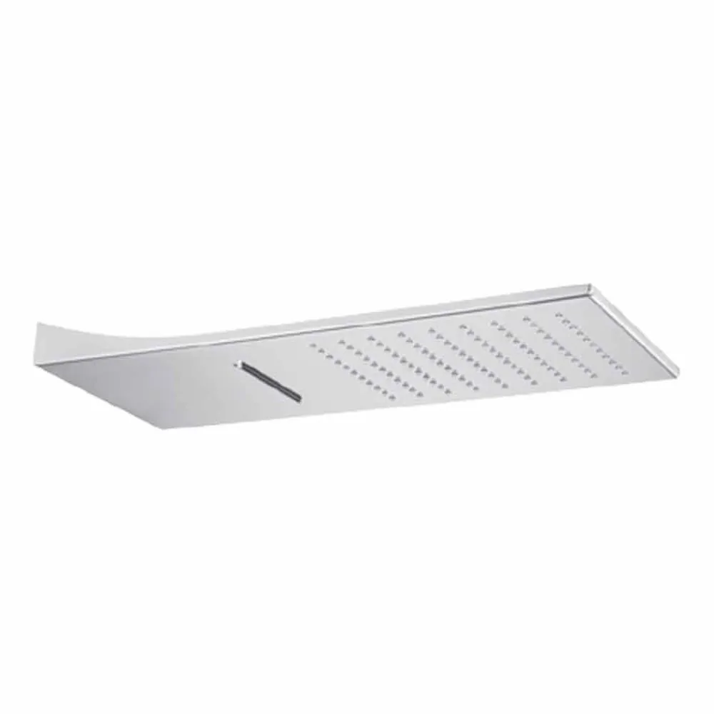 Viadurini Taps Duschköpfe-Rechteckiger Duschkopf aus Edelstahl Made in Italy - Net