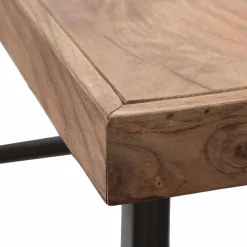 Viadurini Living Esstische-Rechteckiger Esstisch aus Akazienholz und Eisen - Hattie