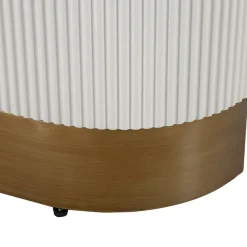 Viadurini Living Esstische-Rechteckiger Esstisch aus Holz mit Relieflinien verziert - Rachel