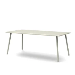 Viadurini in the Garden Gartentische Fest-Rechteckiger Esstisch für den Außenbereich aus verzinktem Stahl Made in Italy - Elvia