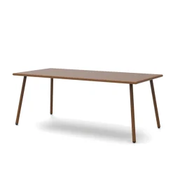 Viadurini in the Garden Gartentische Fest-Rechteckiger Esstisch für den Außenbereich aus verzinktem Stahl Made in Italy - Elvia