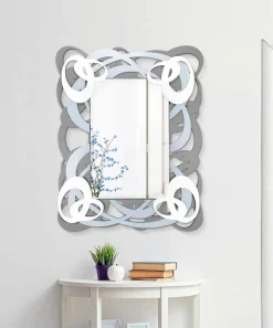 Viadurini Decor Wandspiegel-Rechteckiger farbiger hölzerner Wandspiegel des modernen Designs - Amalga