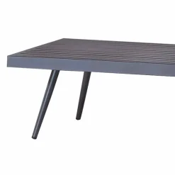 Viadurini in the Garden Garten Beistelltisch-Rechteckiger Garten-Couchtisch aus anthrazit lackiertem Aluminium - Rasti