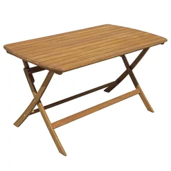 Viadurini in the Garden Gartentische Aus Teakholz-Rechteckiger Gartentisch aus Akazienholz - Sunset