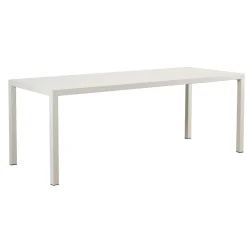 Viadurini in the Garden Gartentische Fest-Rechteckiger Gartentisch aus verzinktem Stahl Made in Italy - Azul