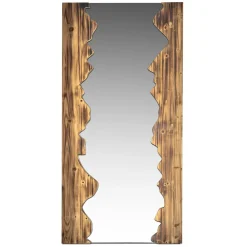 Viadurini Living Wandspiegel-Rechteckiger Glasspiegel mit Massivholzrahmen - Nikos