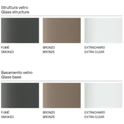 Viadurini Living Esstische Nach Mass|Esstische-Rechteckiger Küchentisch mit Glasplatte und Untergestell Made in Italy - Tiseo