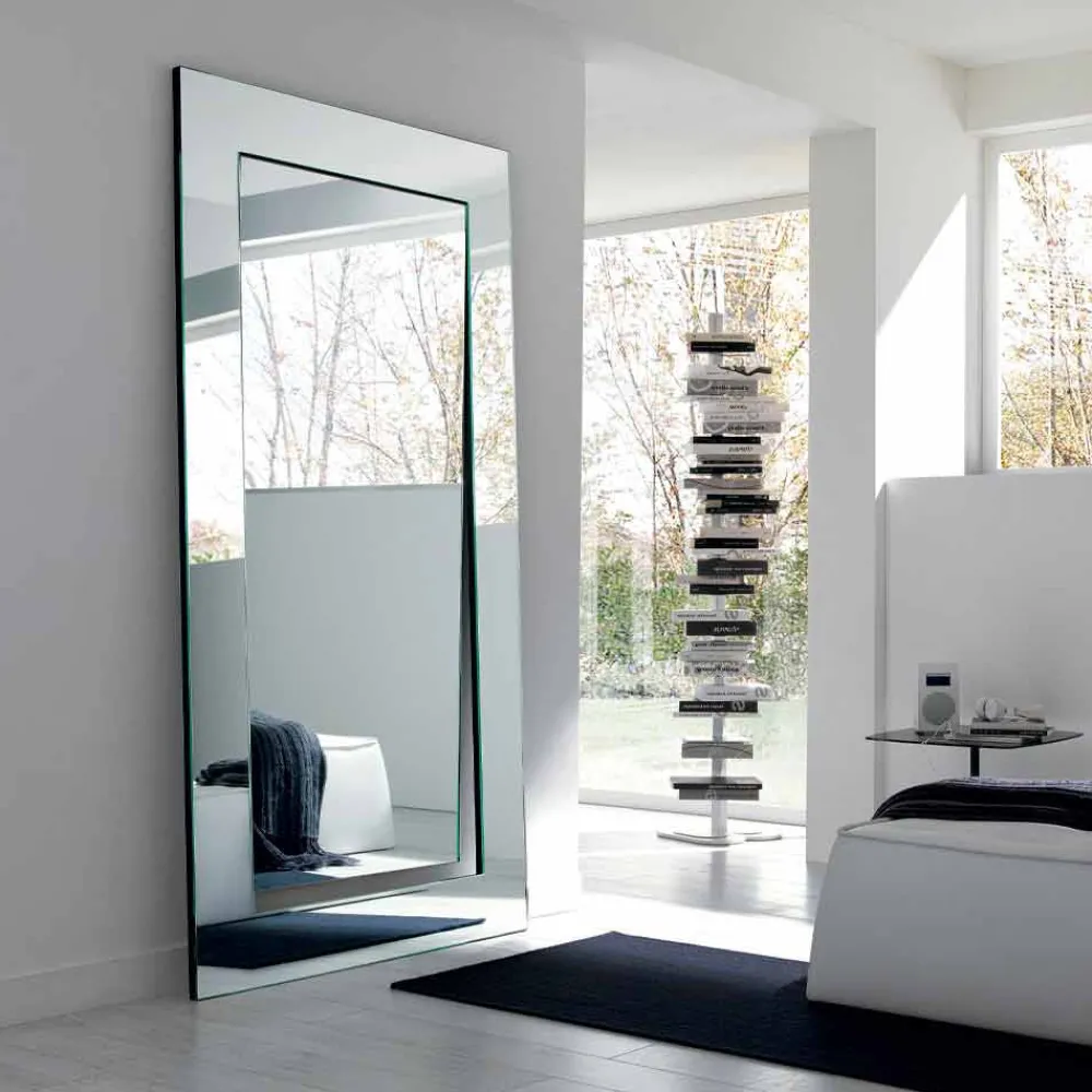 Viadurini Living Standspiegel-Rechteckiger moderner Entwurf Freistehender Spiegel Made in Italy - Salamina