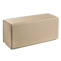 Viadurini Living Sitzsäcke|Sitzsäcke-Rechteckiger Pouf aus Stoff und verchromten Füßen, hergestellt in Italien – Boreale