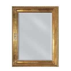Viadurini Classic Wandspiegel-Rechteckiger Spiegel aus leicht antikisiertem Blattgold, hergestellt in Italien – Abeona