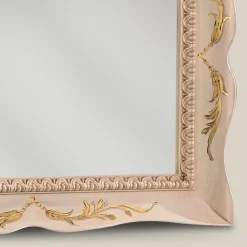 Viadurini Classic Wandspiegel-Rechteckiger Spiegel aus weißem Holz im klassischen Stil Made in Italy - Florence