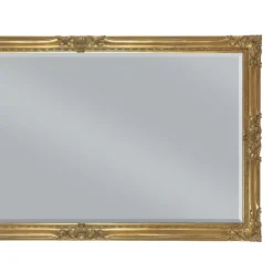 Viadurini Classic Wandspiegel-Rechteckiger Spiegel aus Blattgold mit geschliffenem Spiegel, hergestellt in Italien – Pele