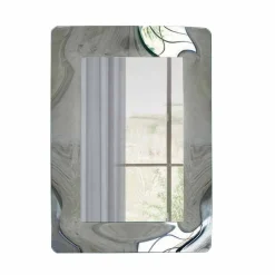 Viadurini Living Wandspiegel-Rechteckiger Spiegel mit gewelltem Glasrahmen, hergestellt in Italien – Vira