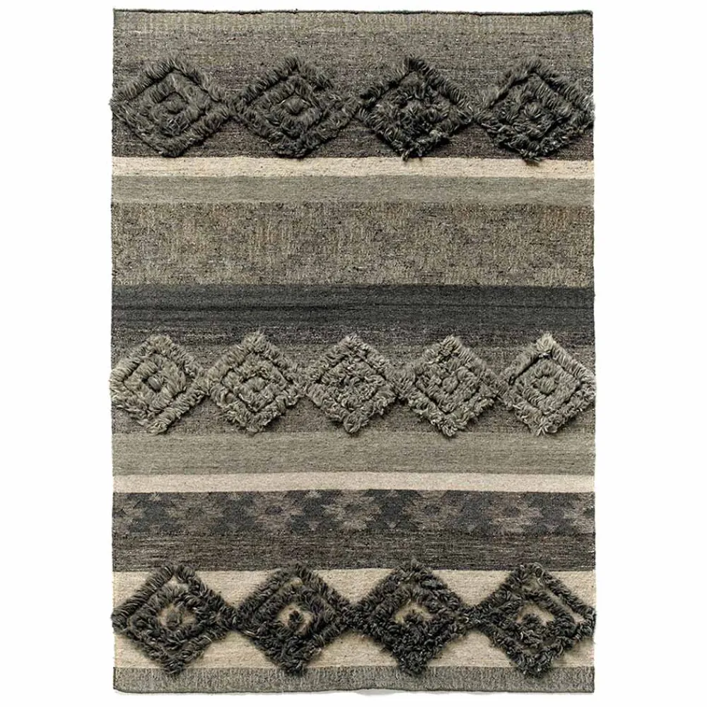 Viadurini Carpets Teppiche-Rechteckiger Teppich aus Wolle, Baumwolle und Viskose für modernes Wohnzimmer - Zorro