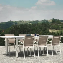 Viadurini in the Garden Gartentische Aus Aluminium|Ausziehbare Gartentische-Rechteckiger Tisch ausziehbar auf 210 cm aus Aluminium - Pennarello