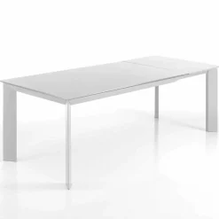 Viadurini Living Ausziehbare Esstische-Rechteckiger Tisch bis 220 cm weiß opak Jordy