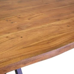 Viadurini Living Esstische-Rechteckiger Tisch für den Innenbereich mit Platte aus massivem Akazienholz - Brindisi