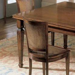 Viadurini Classic Ausziehbare Esstische-Rechteckiger Tisch mit 4 Holzstühlen Made in Italy - Angelite