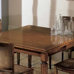 Viadurini Classic Ausziehbare Esstische-Rechteckiger Tisch mit 4 Holzstühlen Made in Italy - Angelite