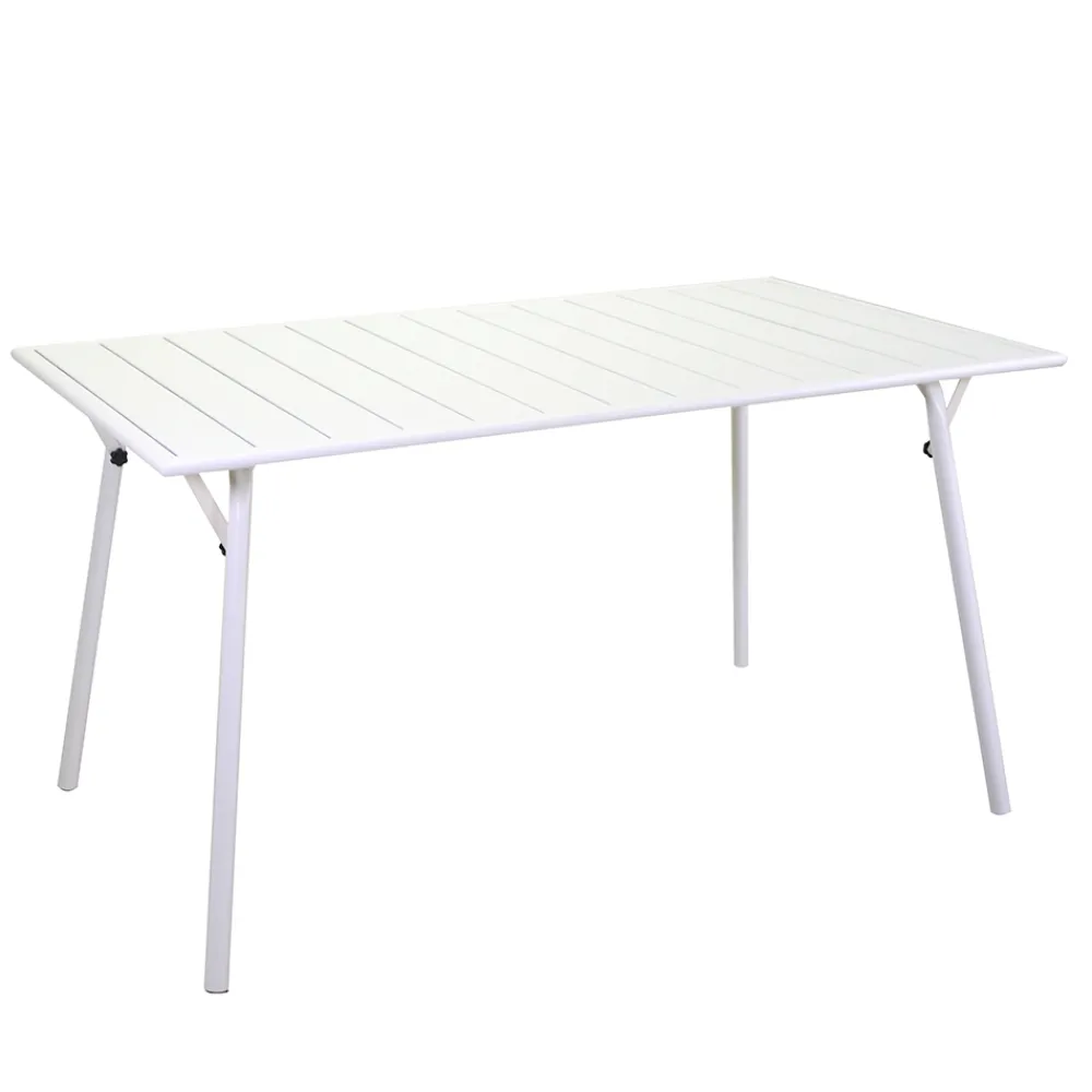 Viadurini in the Garden Gartentische Aus Aluminium-Rechteckiger und klappbarer Gartentisch aus Metall - Ribbon