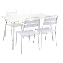 Viadurini in the Garden Gartentische Aus Aluminium-Rechteckiger und klappbarer Gartentisch aus Metall - Ribbon