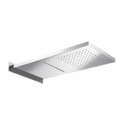 Viadurini Taps Duschköpfe-Rechteckiger Wandduschkopf aus Edelstahl Made in Italy - Anito