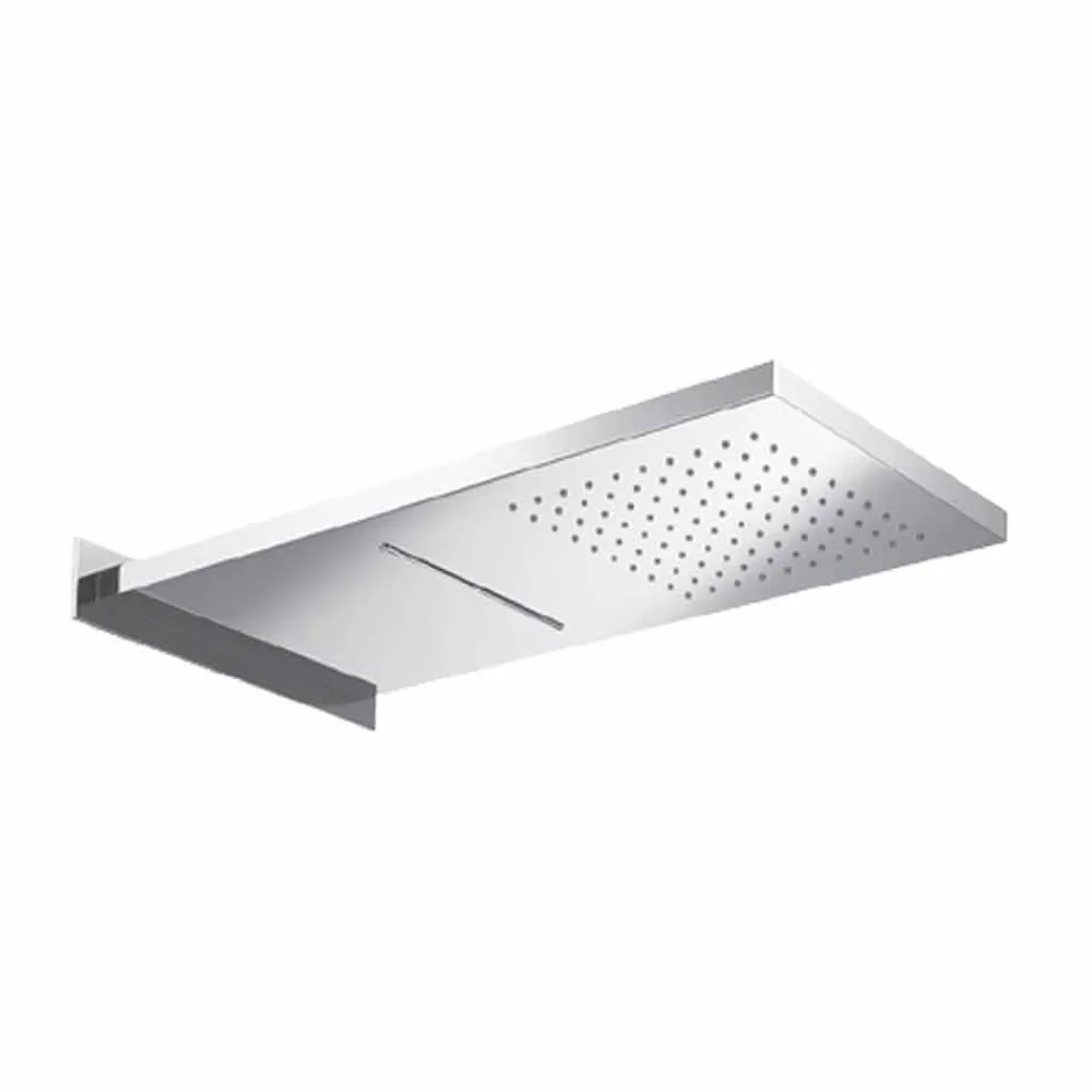 Viadurini Taps Duschköpfe-Rechteckiger Wandduschkopf aus Edelstahl Made in Italy - Anito