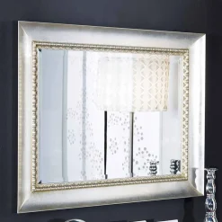 Viadurini Classic Wandspiegel-Rechteckiger Wandspiegel aus Ayous-Holz in Italien Igor