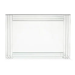 Viadurini Living Wandspiegel-Rechteckiger Wandspiegel mit Struktur in modernem Design MDF - Brisco