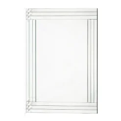 Viadurini Living Wandspiegel-Rechteckiger Wandspiegel mit Struktur in modernem Design MDF - Brisco