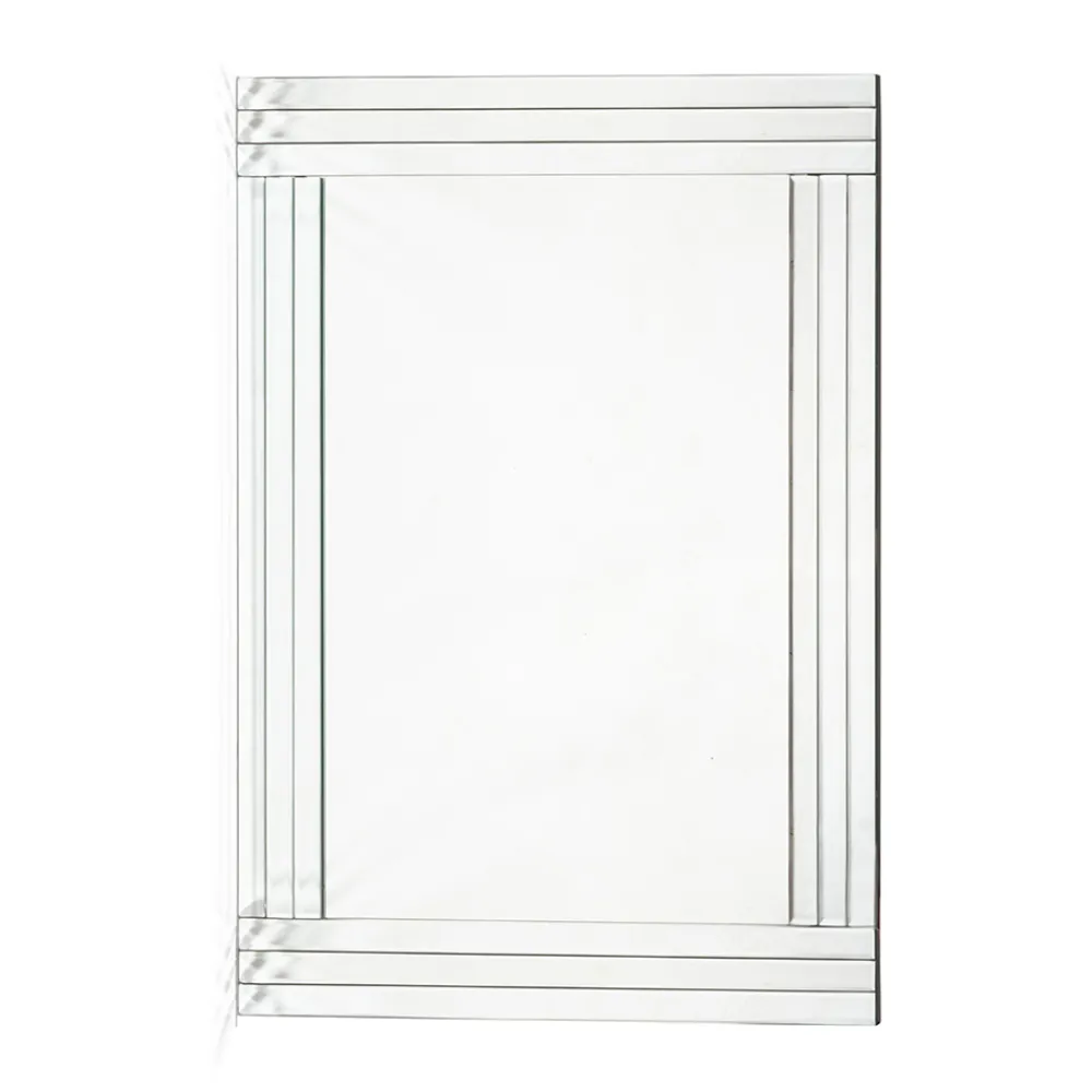 Viadurini Living Wandspiegel-Rechteckiger Wandspiegel mit Struktur in modernem Design MDF - Brisco