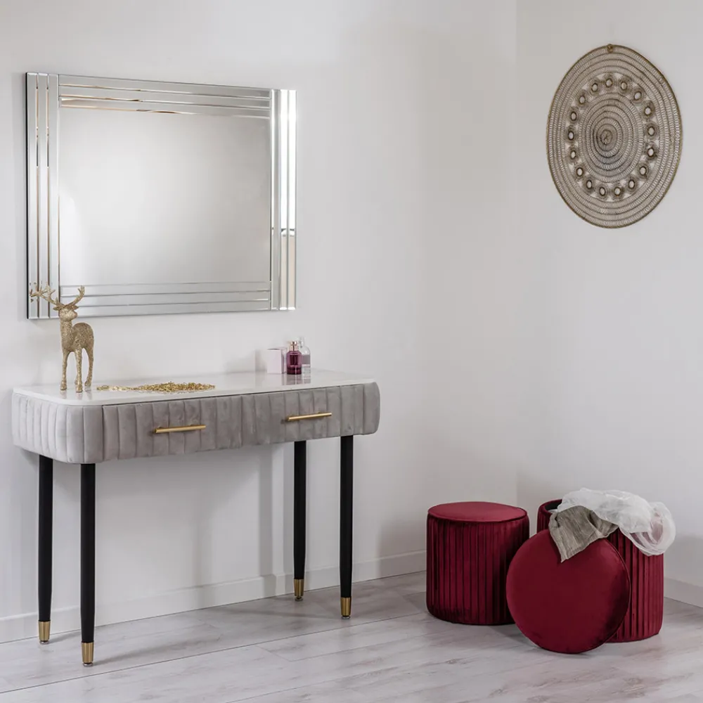 Viadurini Living Wandspiegel-Rechteckiger Wandspiegel mit Struktur in modernem Design MDF - Brisco