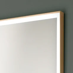 Viadurini Bathroom Wandspiegel-Rechteckiger Wandspiegel Metallrahmen verschiedene Farben und LED-Licht - Renga