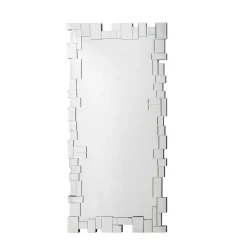 Viadurini Living Wandspiegel-Rechteckiger Wandspiegel mit geformtem Glasrahmen - Norbo